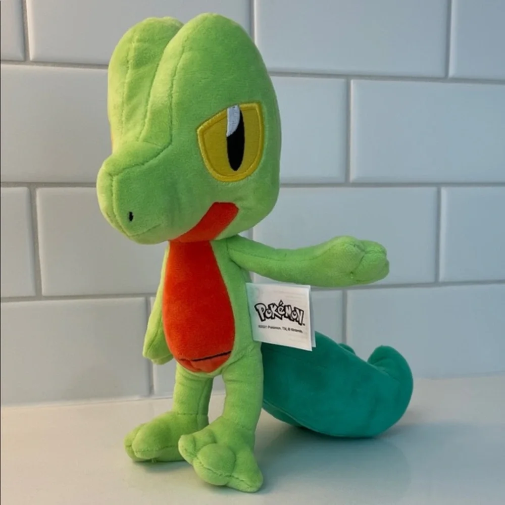 Pokemon Treecko Plush Toy - Green and Red Accents